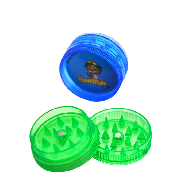 Magnetize 2 Layers 30MM Mini Hard Plastic Smoking Tobacco Herb Grinder Muller Reggae Grinder Jamaica HoneyPuff Tobacco Dry Herb Grinder