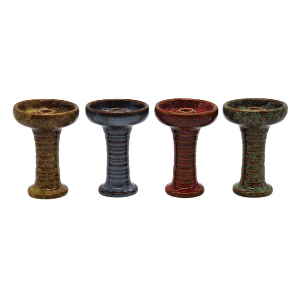 Handmade Ceramic One Hole Funnel Hookah Bowl Dia. 62 MM Hookah Head Shisha Bowl Chicha Nargile Ceramic Bowl