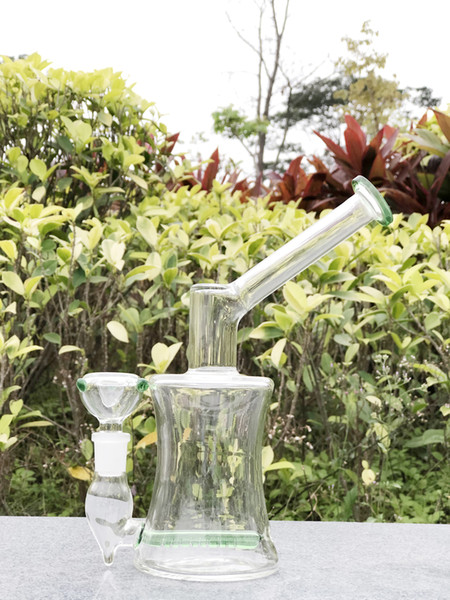 Newest 7.8 Inch Mini Oil Dab Rigs Inline Perc 5mm Thick Glass Bong ,manufacturer direct sale,free shipping
