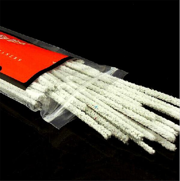 50 slips/Pack Smoking Wood Pipe Accessories Regular Long Cotton Tobacco Smoking Pipe Absorbent Strong Cleaner Tools