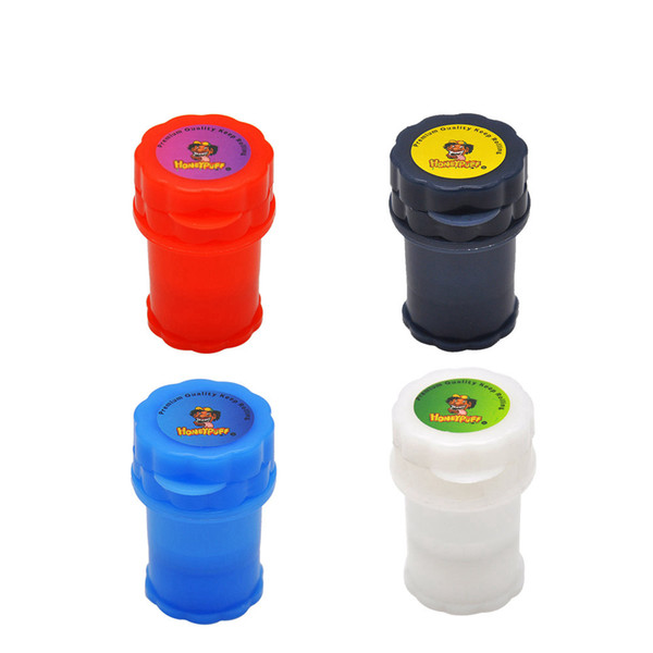 DHL Free Med Container 3-Piece Plastic Grinder Secure Twist Lock System Herb Grinders Secure Twist Lock System Tobacco Smoking Herb Muller