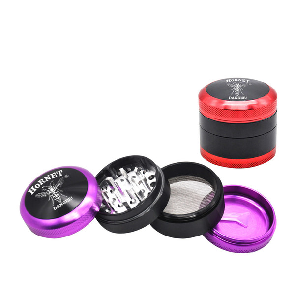 New Metal Smoking Herb Grinders 4Layers 53MM Air Craft Aluminium Grinder 100% Metal Cigarette Miller Tobacco Herbal Grinder Fit Dry Herb