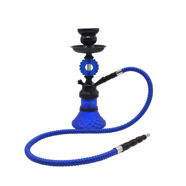 Flowers Hookah Shisha Handcrafted Glass Base High Grade Stem Premium Washable Leather Hose 100% Ceramic Bowl Chicha Pipe