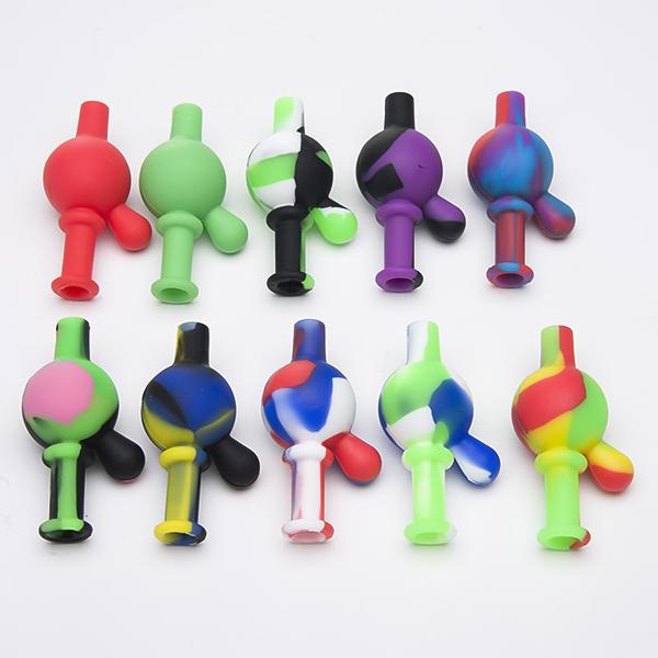 Silicone Carb Cap Dia 22mm For Quartz Banger Nails Silicon Carb Cap Mixed Colors Food Grade Silicon 522