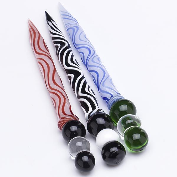 Glass Dabber Wax Dab Tool for Quartz Banger Nail Oil Vaporizer Dab Tools Thick Pyrex Glass Ball Carb Cap Dabber 657