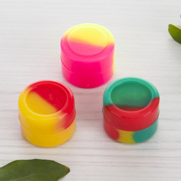 Nonstick wax containers silicone box 2ml silicon container food grade jars dab tool storage jar oil holder for vaporizer vape 446