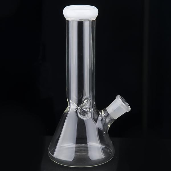 10 Colors Available Glass Water Pipe 8.1 Inches Bong 18mm Joint Dab Oil Rig Hookah Heady Recycler Beaker Downstem Bowl Banger 967