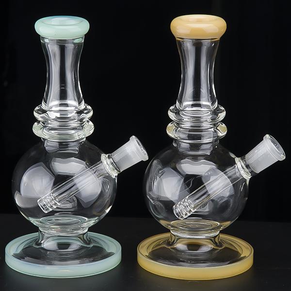 Glass Water Pipes 7.5 Inches Color Bongs Down stem Ice Dab Rigs With 14mm Joint Catcher Thick Perc Smoking Bongs 957