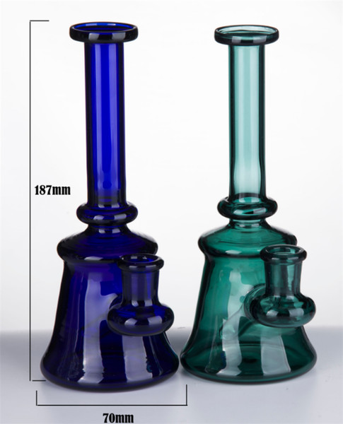 Glass Water Pipe 14mm Joint Color Glass Bong Pyrex Bowl Perc Heady Pipe Wax Oil Rigs Bubbler Hookahs Beaker Filters Smoking 937