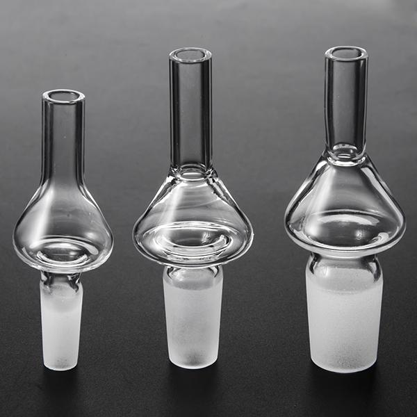 100% Quartz Nail Honey Drip Tips Domeless Quartz Nails 10mm 14mm 18mm For Nectar Collectors Set Bubbler Mini Dab Rig 128