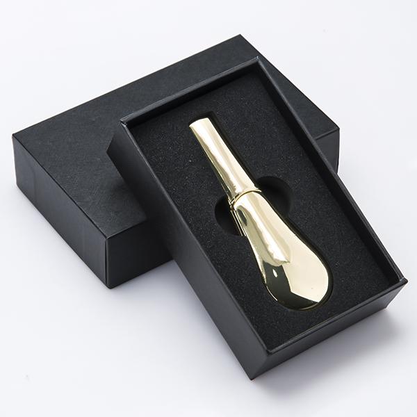 Wholesale Spoon Shape Metal Pipe With Gift Box Zinc Alloy Smoking Pipe Bubbler For Dry Herb Tobacco Spoon Pipes Mixed Multiple Colors 168