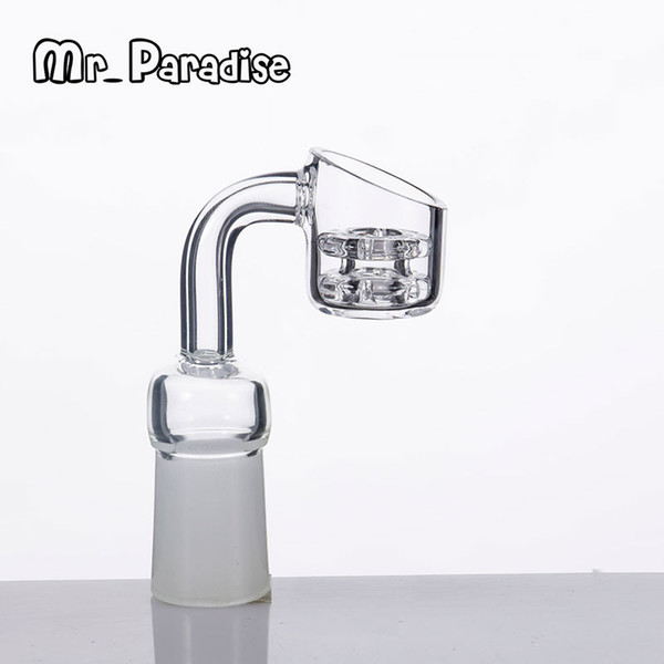 Diamond Knot Quartz Banger Nail 90 Degree 2mm Thick with Fronsted Joint Male/Female for Glass Bong Dab Rigs DHL