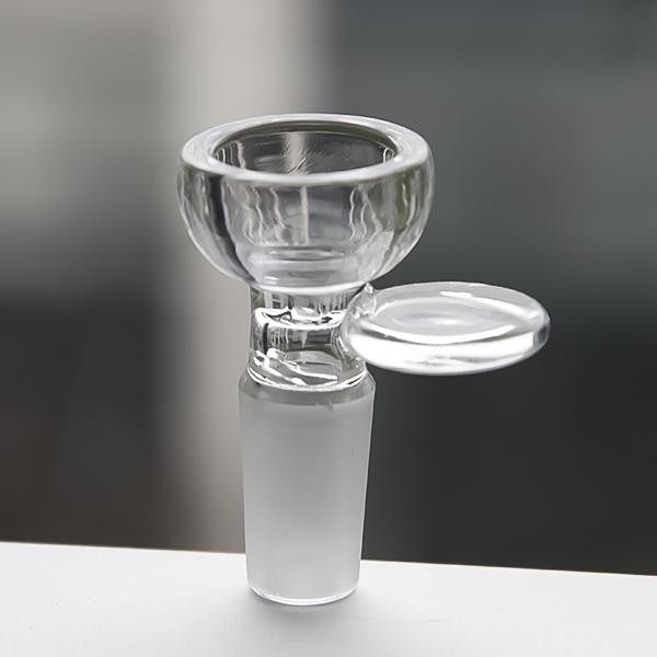 Glass Bowl With 14mm male Joint Glass Herb Holder With Honey Comb Screen for silicone water pipe 698