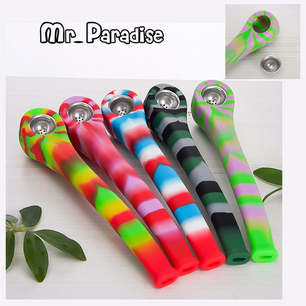 Silicon pipe with replaceable iron bowl Length 9