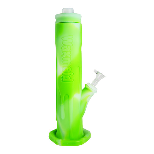 Bong Smoke Bongs FDA Silicone Water Pipes Waxmaid 12 inches Cool Ice Bongs With 14mm male Joint Bowl Factory Outlet DHL Free Shipping