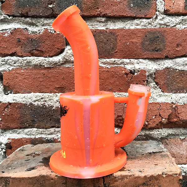 Glass Bong Silicone Oil Rig Glass Water Pipe Waxmaid 7 Inches Smoking Bong 14mm joint male adapter and bowl Factory Outlet Free Shipping