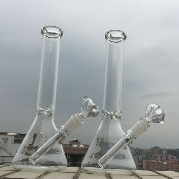 10.5 inch Glass Bong 5mm thick Beaker bong thick elephant Joint water pipe Dab oil rigs hand made bong water cheap pipes