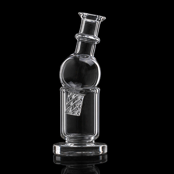 Newest Spin Glass Carb Cap + thick bottom carb cap holder for beveled edge Quartz Banger terp pearls water pipes