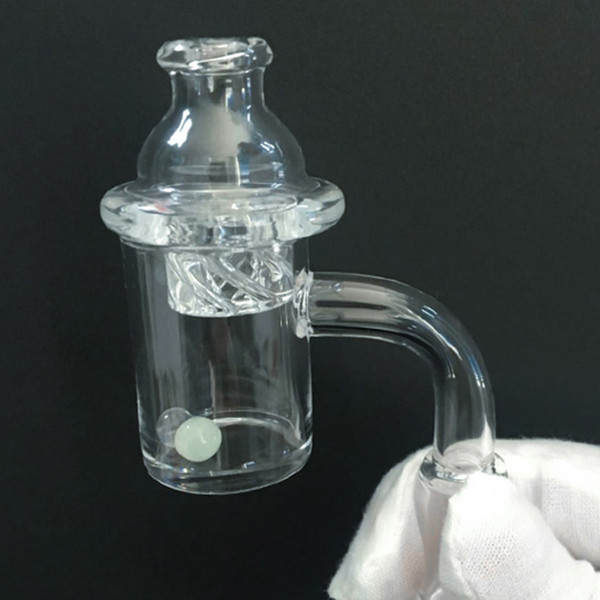 Glass Cyclone Riptide Carb Cap with 25mm XL 4mm Thick Flat top Quartz Banger Terp Pearl Insert Nail 10mm 14mm for Smoking Bong