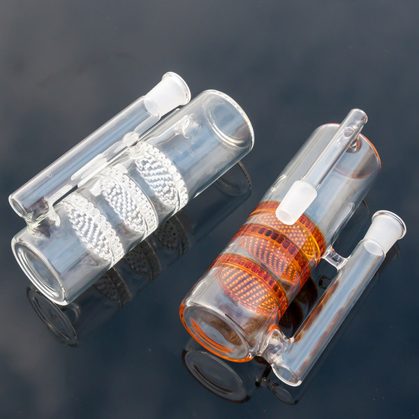 Wholesale Thick Glass ashcatcher high quality honeycomb and turbine 14-14 18-18 ash catcher for glass bong water pipes