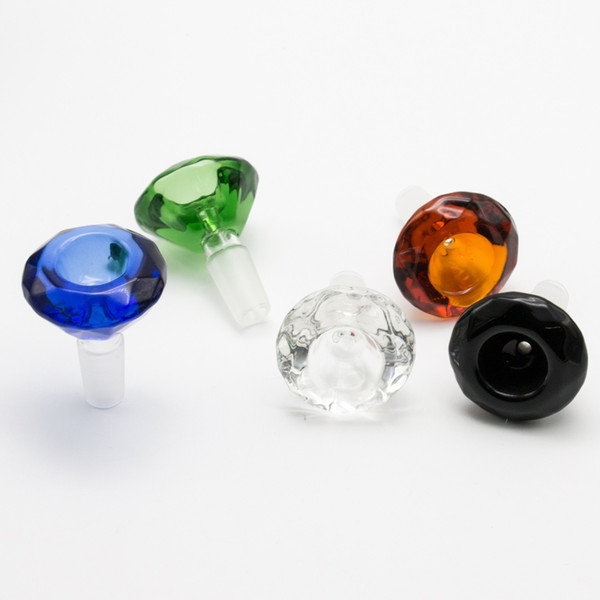 Factory wholesale 18.8mm 14mm glass bowl colorful glass bongs bowls smoking tobacco flower cone bowl