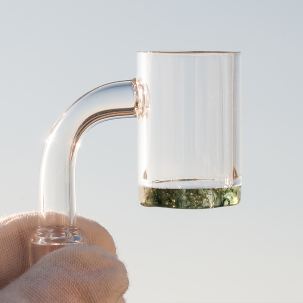 4mm Green Color Thick Bottom Banger Domeless XL Gavel Quartz Banger 10mm 14mm 18mm Male Female 90 45 Degree Nails for Water Bong