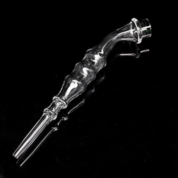 Quartz Travel Straw Mini Nectar Collector Clear Filter Tips Tester Quartz Travel Straw Tube Glass Water Pipes Smoking Accessories