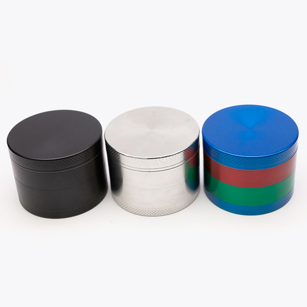 Wholesale Herb Metal Grinder Sharpstone 4 Layer Fower Grinder 55mm Diameter Cigarettes Grinders For Smoking Colorful Herb Grinder