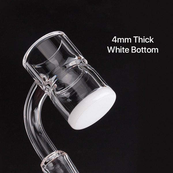 2019 New Splash Guard Quartz Banger Beveled Edge Quartz Nail 10mm 14mm 18mm Male Female 45 90 Quartz Nails For Glass Water Bongs