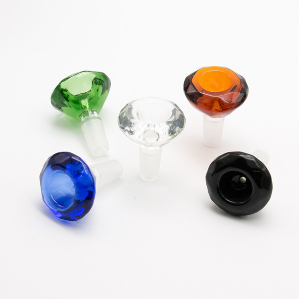 Glass Bowl Male 14mm Double Layers Colorful 18mm bong bowl accessory cone smoking pipes 2019 latest release water pipe bowl