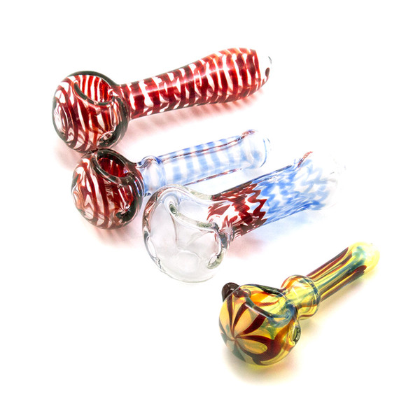 2018 New Arrival OEM 44g Mini Style Hand Spoon Pipes Water Pipe for Smoking Glass Pipes Glass Bong Free Shipping