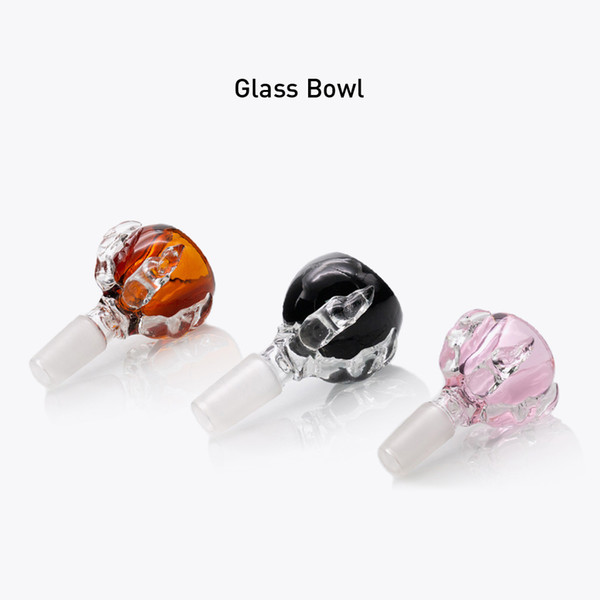 Thick Glass Bowl for Bong Unique Colorful male 18mm 14mm bongs piece water pipe heady smoking accessory bowls pieces