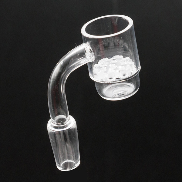 Newest flat top banger xl quartz banger snowflake insert 4mm bottom 24mm OD 10mm 14mm 18mm Male Female domeless nails for dab rig