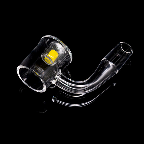 Newest 25mm Flat Top Quartz Banger Nail with Thick Bottom 2mm Thick Domeless Honey Bucket 10mm 14mm Cadmium Core Reactor Banger For Bongs