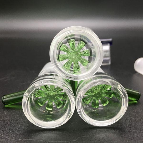 bowls for bongs 14mm 18mm male bowls smoke green blue thick clear glass water pipes bowl pieces for bongs