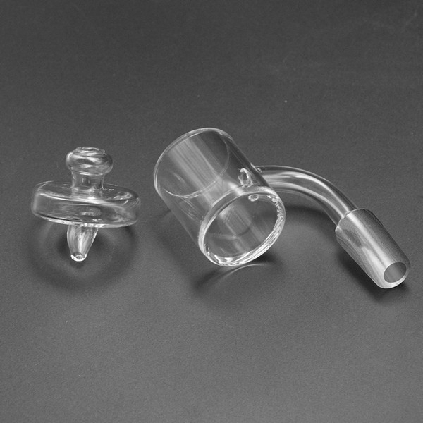 Wholesale Banger Nail Flat Top Quartz Banger with Carb Cap XXL 30mm Domeless Nails 10mm 14mm 18mm Male Female for Glass Water Bong