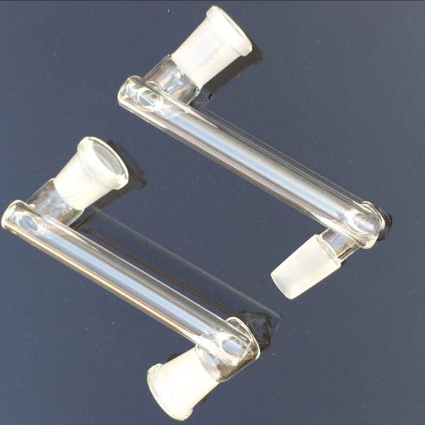 Wholesale glass drop down adapter in hookahs male to male adapter with 10mm 14mm 18mm glass adapter converter for quartz banger nail