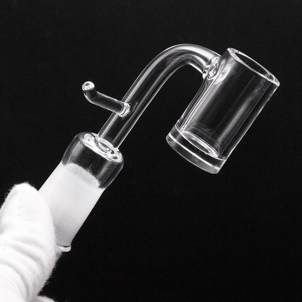 Wholesale 4mm Thick Quartz Enail Domeless With Hook Quartz Banger Nail kit For 20mm Heating Coil portable Glass Bongs Water Pipes Dab Rigs