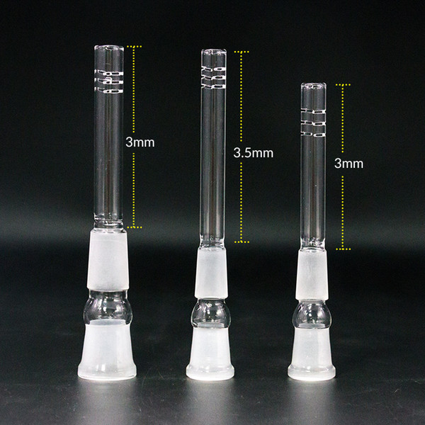 Glass Downstem Diffuser 14mm to 14mm,18mm to 18mm, 14mm to 18mm Male Female Glass Down Stem For Glass Beaker Bongs Dab Rigs