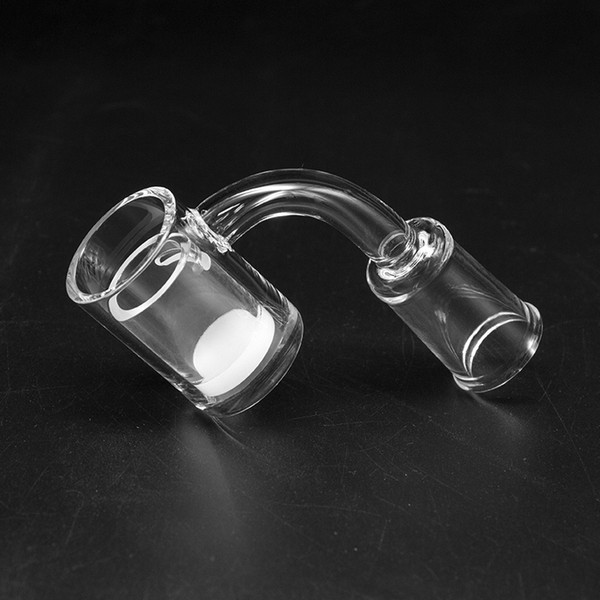 2 In 1 Quartz Nail OD 24mm 4mm Thick Quartz Banger with Removable Insert Drop Honey Bucket Oil Burners clear Male Female Joint