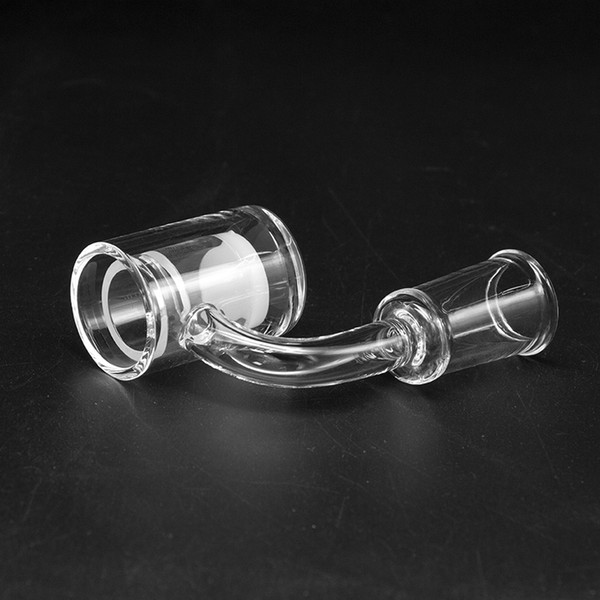 High quality 24mm OD 4mm thick bottom quartz banger domeless bubble nail quarts Honey Bucket banger nails with Quartz insert dab oil rig