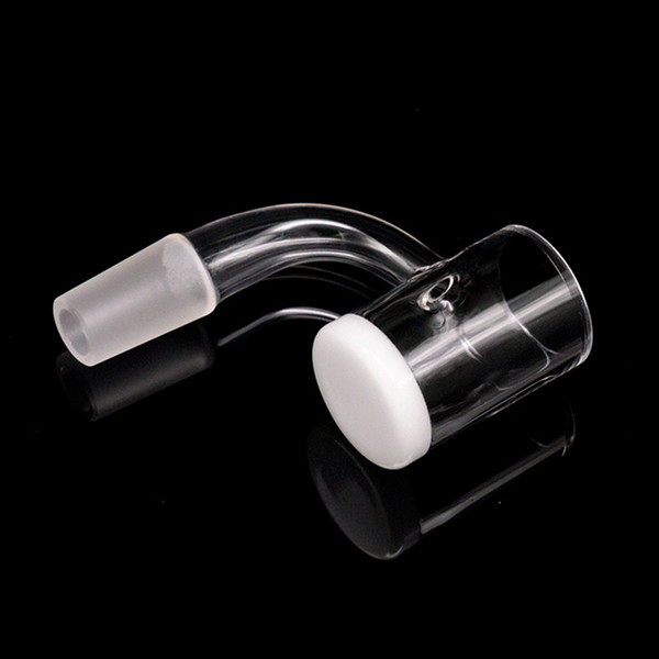 4mm Opaque Bottom Beveled Edge Gavel Quartz Banger Quartz Terp Pearls 10mm 14mm 18mm For Quartz Thermal Banger Nails Glass