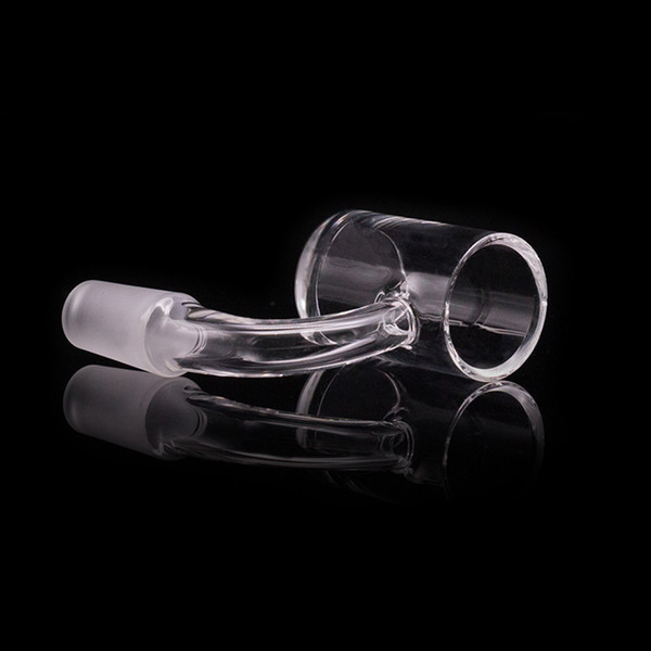 4mm Flat Top XL Quartz Banger Beveled Edge 90 Degree Banger Nail Honey Bucket 10mm 14mm Male Female Clear Joint Hookah Bongs