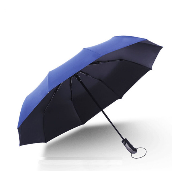 folding umbrella High-grade automatic umbrella automatic Black coating sunscreenbest selling ten bone advertising umbrellas umbrella