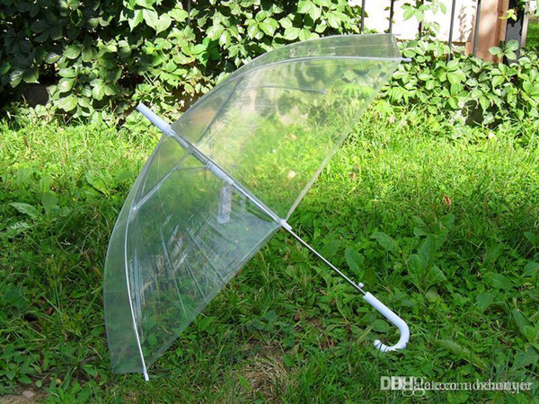 Umbrellas for wholesale Clear Transparent Umbrella Fashion Long Handle Umbrellas Beach Wedding Transparent Umbrellas