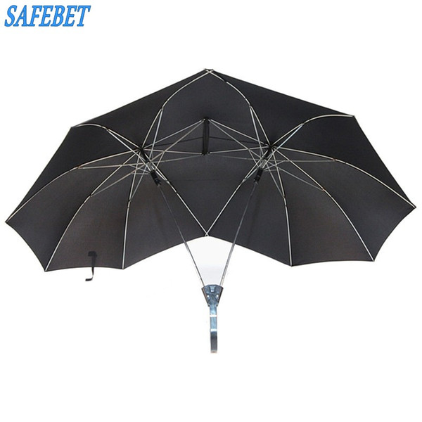 SAFEBET Brand Creative Couples Large area Double Open Umbrella Organizer Double Open Pole against Wind Sunny and Rainy Umbrella