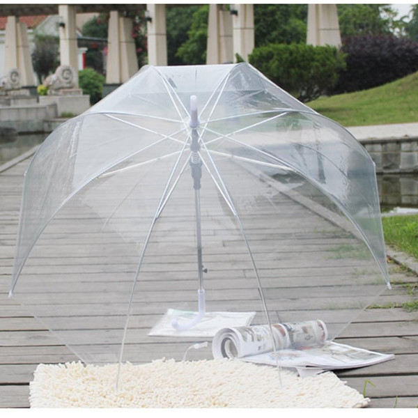 Color Transparent Leaves Cage Sunny Umbrella Rain Umbrella Parasol Women Semi-automatic Umbrellas Clear