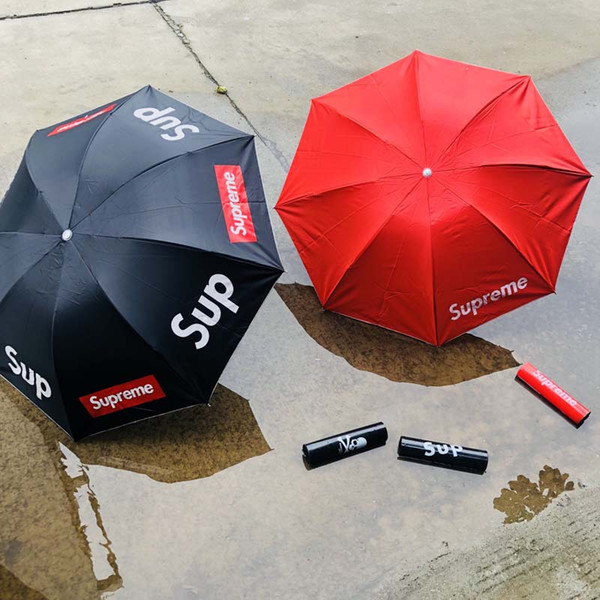 Sun umbrella Tide brand fashion letter printing Parasol 8 bone Windproof simple umbrella new style wholesale