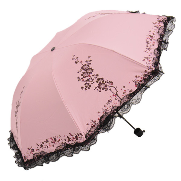 Folding Race Lace Umbrella Outdoor Ultraviolet Umbrella Creative Sun Umbrella