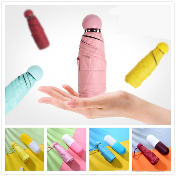 Creative Capsule Umbrella Ultra Light Mini Folding Umbrella Compact Pocket Umbrella Windproof Rain Sun Umbrellas For Woman Child